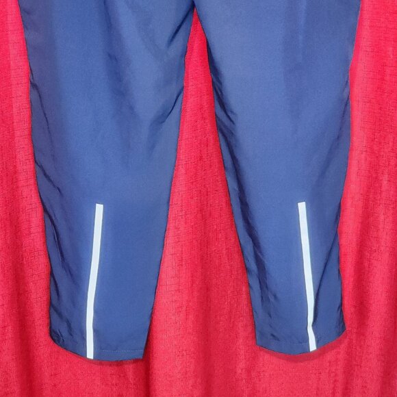 Men's Jogger Pants Pockets Side Zips Blue Size Medium - Picture 4 of 15